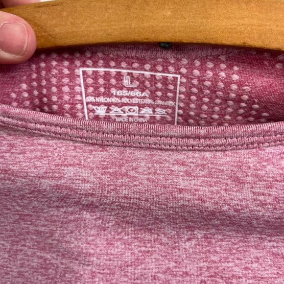 VSX Pink Cropped Compression Top Short Sleeve - Picture 5 of 5